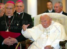 bl. Ján Pavol II. v Kňazskom seminári sv. Františka Xaverského v B. Bystrici – Badíne 12.09.2003